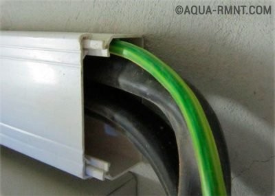 Прокладка кабелей в коробе