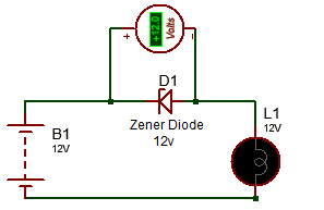 12v Zener diode operation
