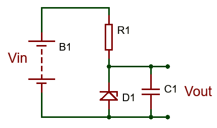 Stabilizing the output of the Zener diode voltage regulator by adding Capacitor