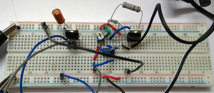 Overcurrent Protection Circuit using Op-Amp - Testing