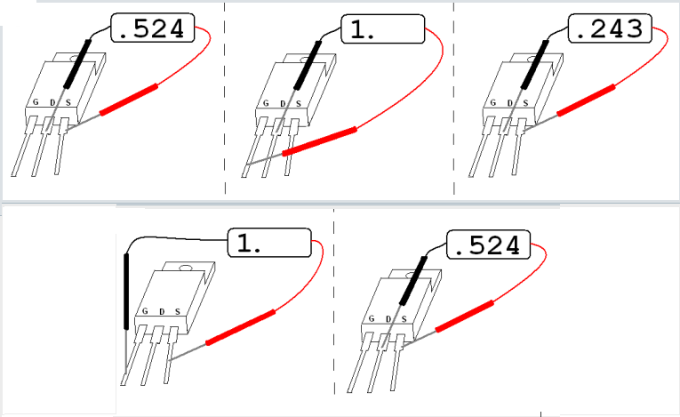 схема проверки полевого транзистора