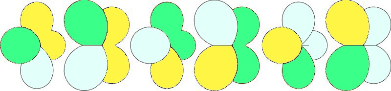 Схема создания трехцветной гирлянды