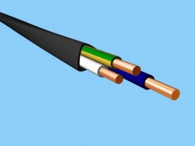 Цветовая маркировка проводов однофазного кабеля