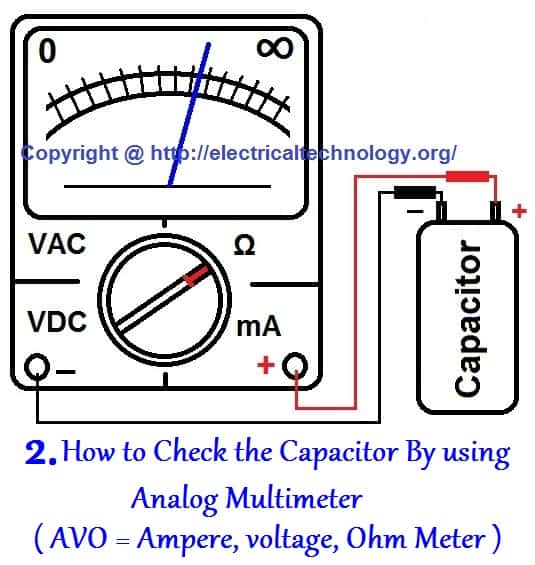 how to check that is a capacitor is good, open, dead, or short?